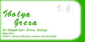 ibolya grexa business card